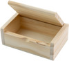 CousinDIY Unfinished Wood Box With Wood Hinge-Small - 20324631