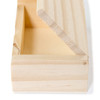 CousinDIY Unfinished Wood Box With Wood Hinge-Small - 20324631