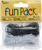 CousinDIY Stretch Cord 26.2ft-Black & White 34734736 - 016321005457