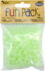 6 Pack - CousinDIY Fun Pack Acrylic Pony Beads 250/Pkg-Glow-in-the-Dark - 34734245 - 016321236660