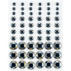 12 Pack - CousinDIY Adhesive Rhinestones 60/Pkg-Black - CCRHINES-3347