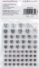 CousinDIY Adhesive Rhinestones 60/Pkg-Red Heart 5A002F7X-3345