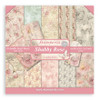 3 Pack Stamperia Double-Sided paper Pad 8"X8" 10/Pkg-Shabby Rose 5A00255K-1G843 - 5993110034803