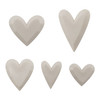 2 Pack - Tim Holtz Idea-ology Salvaged Hearts-5 Pieces - 5A0024MS-1G80J