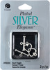 3 Pack Cousin Plated Silver Elegance Metal Findings-Heart Toggles 15mm 2/Pkg A50026NS-0202 - 016321078895