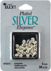 3 Pack Cousin Plated Silver Elegance Metal Findings-Earring Nuts 5mm 30/Pkg A50026M7-0214 - 016321078994