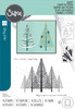 Sizzix A5 Clear Stamp Set With Stencil By Stacey Park-Cosmopolitan Christmas 5A0022XQ-1G5ZZ - 630454289821