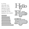 Spellbinders Clear Stamps And Die Set By Lisa Horton-A Little Hello Sentiments 5A0028LX-1GBN3