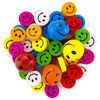 CousinDIY Fun Pack Wood Smiley Beads 40/Pkg-Assorted Colors - 34734160