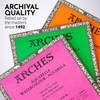 Arches Aquarelle Hot Pressed Watercolor Block 7.9"x7.9"- 140lb, 20 Sheets - 5A00299T-1GCP5