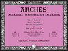 Arches Aquarelle Hot Pressed Watercolor Block 9"x12"- 140lb, 20 Sheets - 5A00298R-1GCN3 - 3700417114709