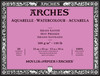 Arches Aquarelle Hot Pressed Watercolor Block 12"x16"140lb, 20 Sheets 5A0029BR-1GCPD - 3700417114723