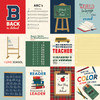 25 Pack Back to School Double-Sided Cardstock 12"X12"-3X4 Journaling Cards 5A00294G-1GCFB
