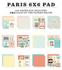 3 Pack Carta Bella Double-Sided Paper Pad 6"X6"-Paris 5A00295K-1GCF8