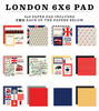 3 Pack Carta Bella Double-Sided Paper Pad 6"X6"-London 5A00294D-1GCH3