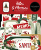 3 Pack Carta Bella Cardstock Ephemera-Titles & Phrases, A Vintage Christmas 5A0028TC-1GC1M - 732388408122