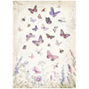 Stamperia Assorted Rice Paper A4 6/Sheets-Lavender - 5A0027GG-1G9SK