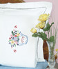 Jack Dempsey Stamped Pillowcases W/White Perle Edge 2/Pkg-Watering Can 1600 637