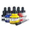 Daler-Rowney System3 Acrylic Ink Introduction Set 6/Pkg-Assorted Colors - 5A0029M4-1GCY4