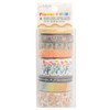 3 Pack Jen Hadfield Flower Child Washi Tape 8/Pkg-Die-Cut JH014163 - 765468044071