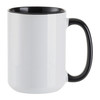 Craft Express Contrast Black Handle Sublimation Mugs 6/Pkg-15oz CEB21T01