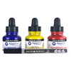 Daler-Rowney FW Acrylic Ink Starter Set 3/Pkg-Assorted Colors - 5A0029MC-1GCY6