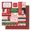 25 Pack Holly And Ivy Double-Sided Cardstock 12"X12"-Noel 5A002B1J-1GDJV - 709388346839