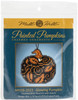 3 Pack - Mill Hill Counted Cross Stitch Ornament Kit 2.75"X2.75"-Glowing Pumpkin (14 Count) - MH162023 - 098063000730