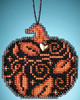 3 Pack - Mill Hill Counted Cross Stitch Ornament Kit 2.75"X2.75"-Glowing Pumpkin (14 Count) - MH162023