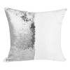 Craft Express Flip Sequin Sublimation Pillow Covers 4/Pkg-White/Silver - 5A0026WZ-1G964
