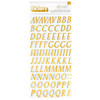 3 Pack American Crafts A Perfect Match Thickers Stickers 200/Pkg-Alpha, Gold Foil 34025960 - 765468074696