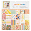 American Crafts Single-Sided Paper Pad 12"X12" 48/Pkg-Jen Hadfield Flower Child JH014146 - 765468043906