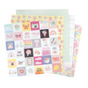 American Crafts Double-Sided Paper Pad 12"X12" 48/Pkg-Rainbow Avenue - 34025892