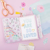 3 Pack American Crafts Rainbow Avenue Sticker Book-Rose Gold Foil 34025890