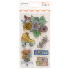 3 Pack - Jen Hadfield Flower Child Clear Stamps 6/Pkg- - JH014157 - 765468044019