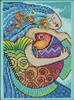 Mill Hill/Laurel Burch Counted Cross Stitch Kit 5"X7"-Ocean Song (14 Count) LB302113