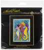 Mill Hill/Laurel Burch Counted Cross Stitch Kit 5"X7"-Sea Horses (14 Count) LB302114 - 098063005667