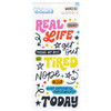 3 Pack American Crafts Whatevs Thickers Stickers 74/Pkg-Phrase, Glossy Puffy 34030587 - 765468072531