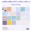American Crafts Double-Sided Paper Pad 12"X12" 24/Pkg-Gold Foil, Hello Little Boy - 34030012
