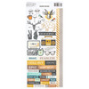3 Pack American Crafts Cedar House Cardstock Stickers 6"X12" 84/Pkg-Icons, Gold Foil 34030341