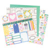 American Crafts Single-Sided Paper Pad 12"X12" 48/Pkg-Poppy And Pear 34025795