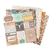American Crafts Double-Sided Paper Pad 12"X12" 24/Pkg-Gold Foil, Cedar House 34030337