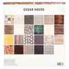 American Crafts Double-Sided Paper Pad 12"X12" 24/Pkg-Gold Foil, Cedar House 34030337
