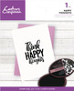 3 Pack - Crafter's Companion Clear Acrylic Stamps-Happy Thoughts - CCSTHATH - 195094079978