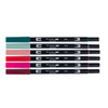 Tombow Dual Brush Markers 6/Pkg-Very Berry DBP6-56237
