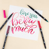Tombow Dual Brush Markers 6/Pkg-Very Berry DBP6-56237