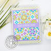 Hero Arts Color Layering Stencil Set 5.25"X6.5"-Mandala Flower Pattern HA-SA263