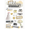 3 Pack Paper House 3D Stickers 4.5"X7.5" -Wedding Reception STDM281E