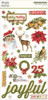 3 Pack Simple Vintage Yuletide Chipboard Stickers-6"X12" 5A0029S3-1GD6B - 810150774351