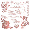 Sara Signature Floral Elegance Foil Transfers 8"X8"- - EFOILTR8